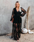 Dress for Women Long V-Neck Summer Flowing Silhouette