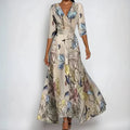 Floral Dress for Women Elegant Wrap Design Comfortable