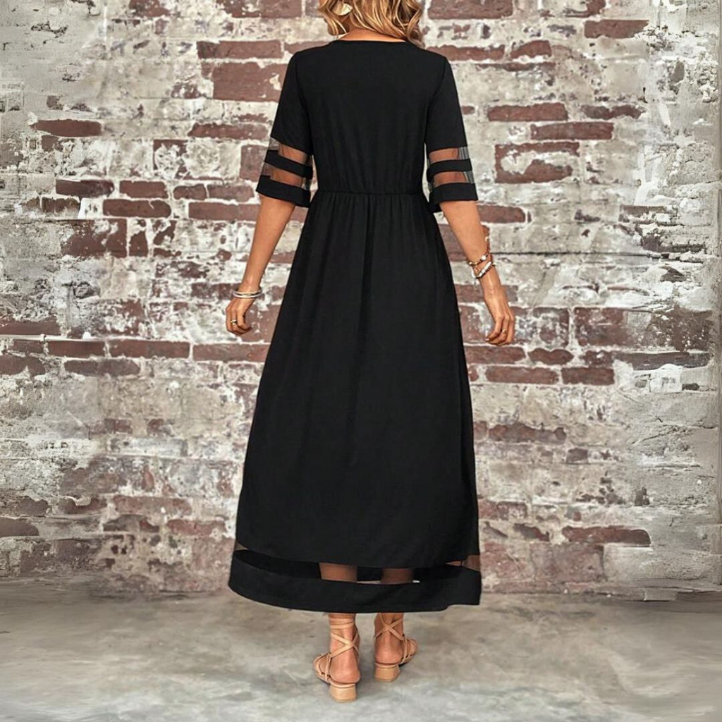 Midi Dress for Women Empire Waist Tummy Control
