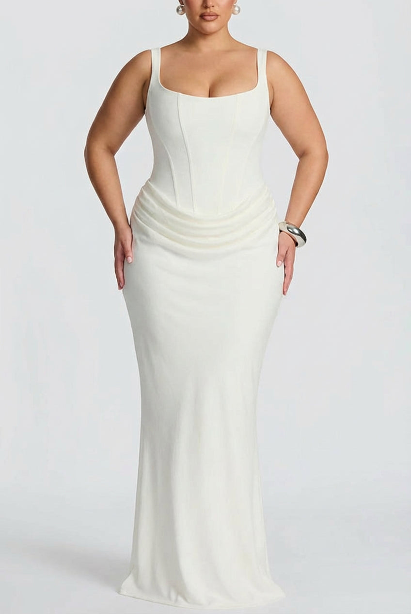 Maxi Dress for Women Square Neck Elegant Flowy