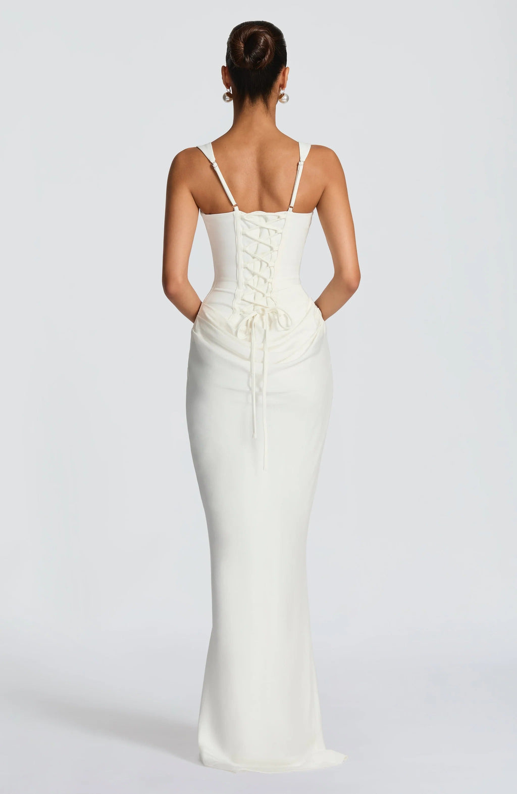 Women's Bodycon Maxi Dress Corset Inspired Draped Skirt