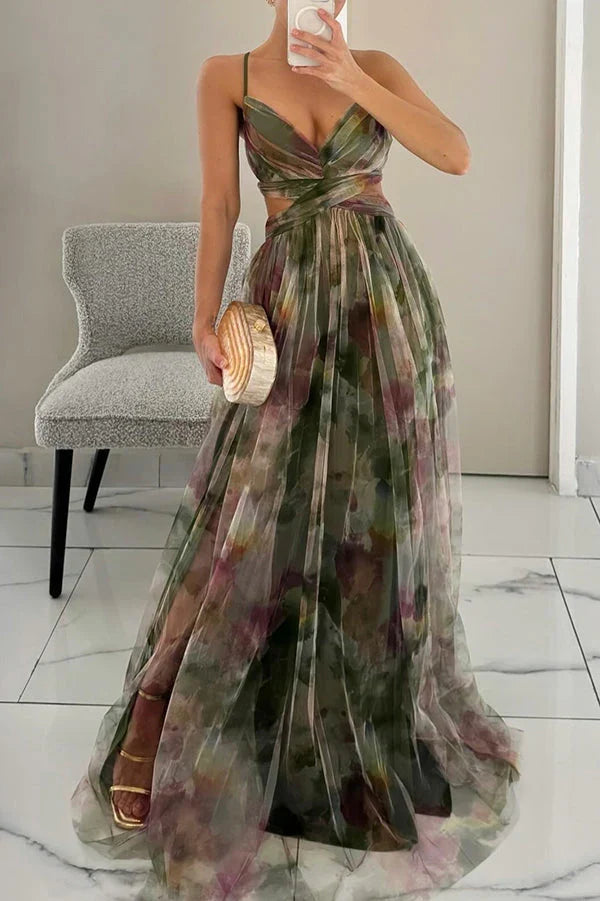 Women's Maxi Dress Flowing Silhouette Romantic Occasion