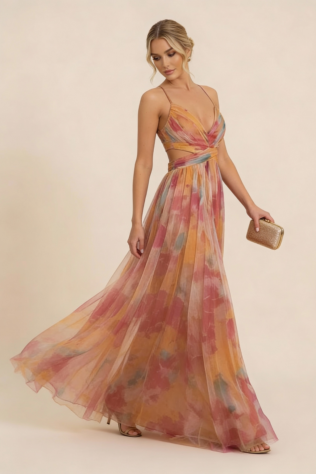 Women's Maxi Dress Flowing Silhouette Romantic Occasion