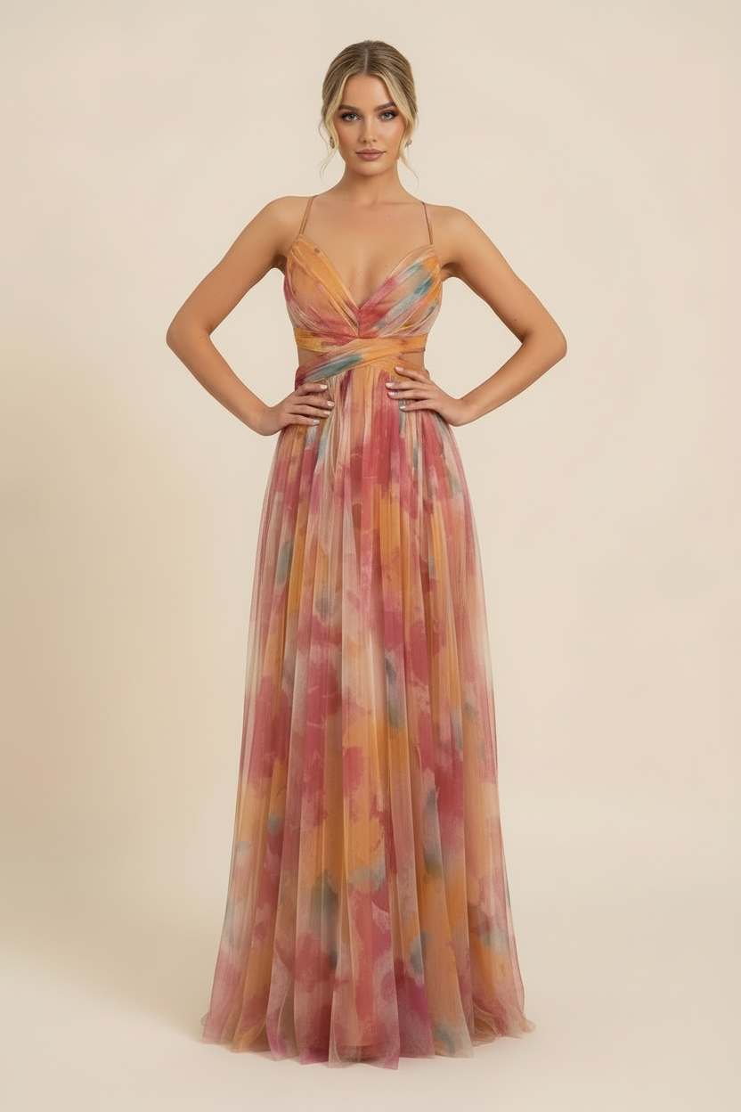 Women's Maxi Dress Flowing Silhouette Romantic Occasion