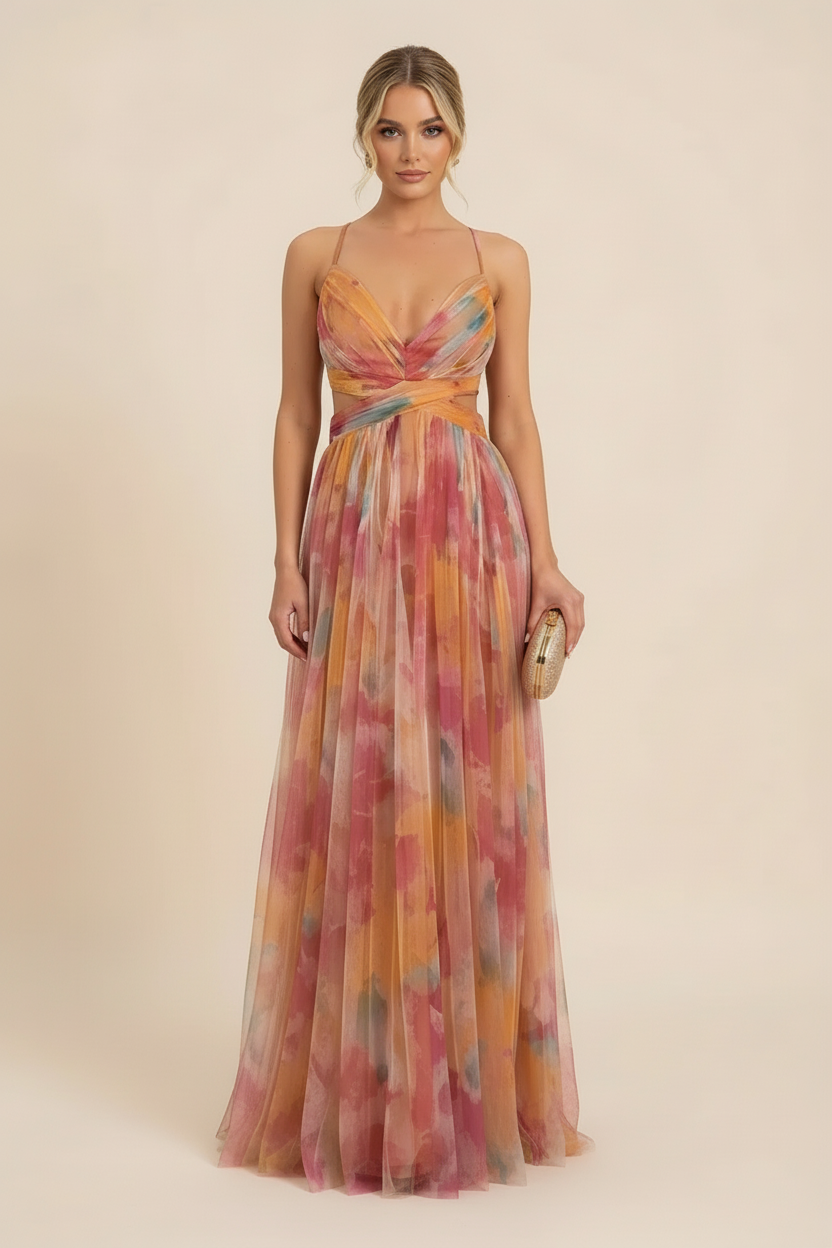 Women's Maxi Dress Flowing Silhouette Romantic Occasion