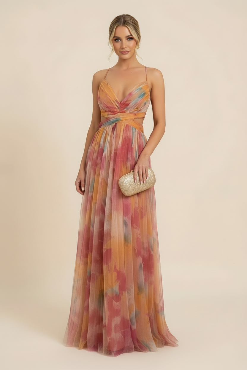 Women's Maxi Dress Flowing Silhouette Romantic Occasion