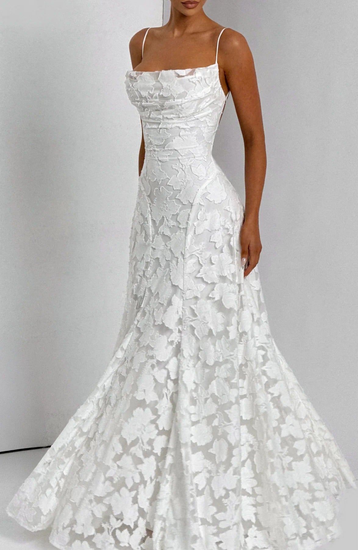 Dress for Women Floral Jacquard Maxi Sleeveless
