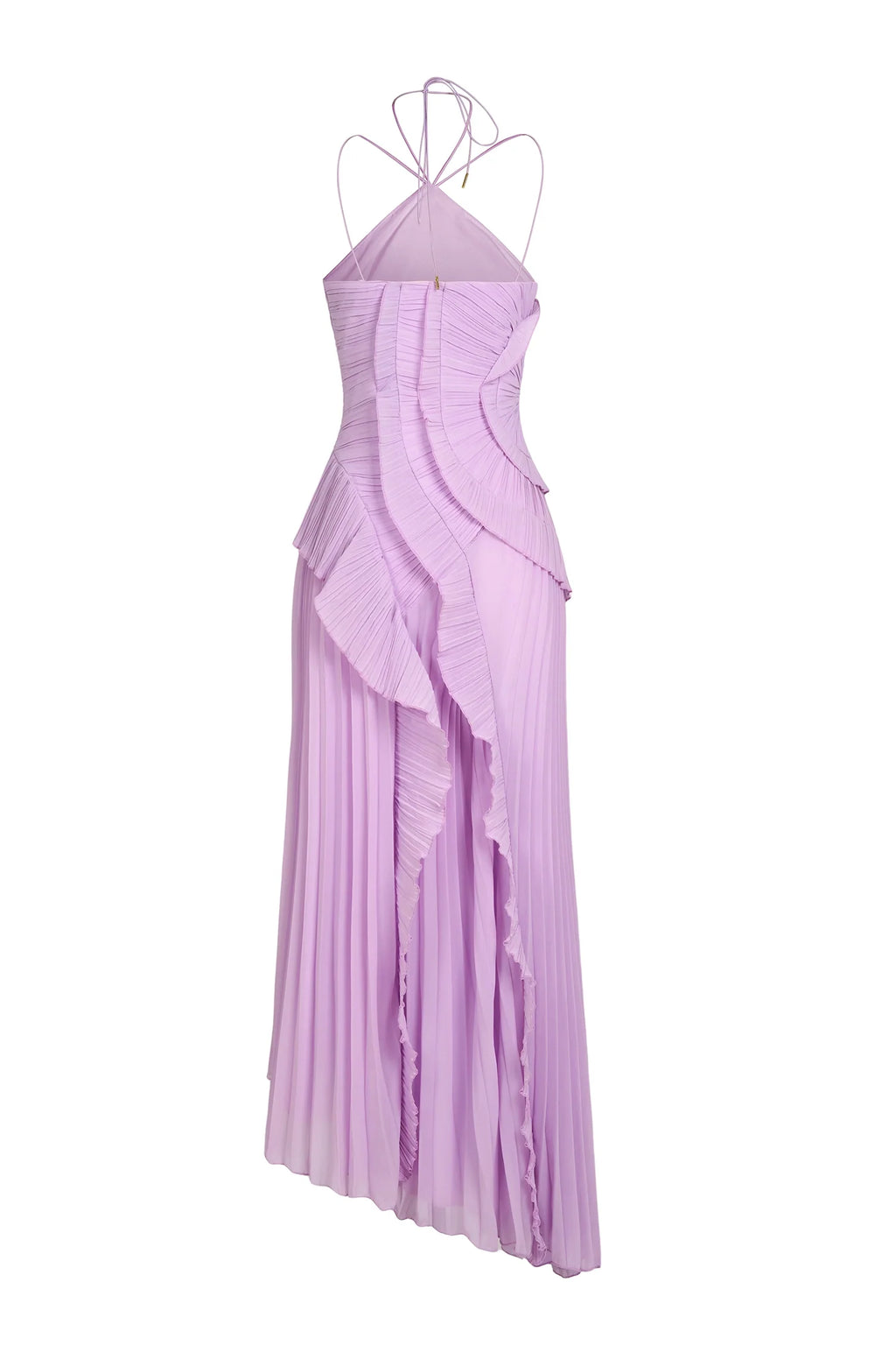 Women's Pleated Ruffle Maxi Dress for Weddings & Events