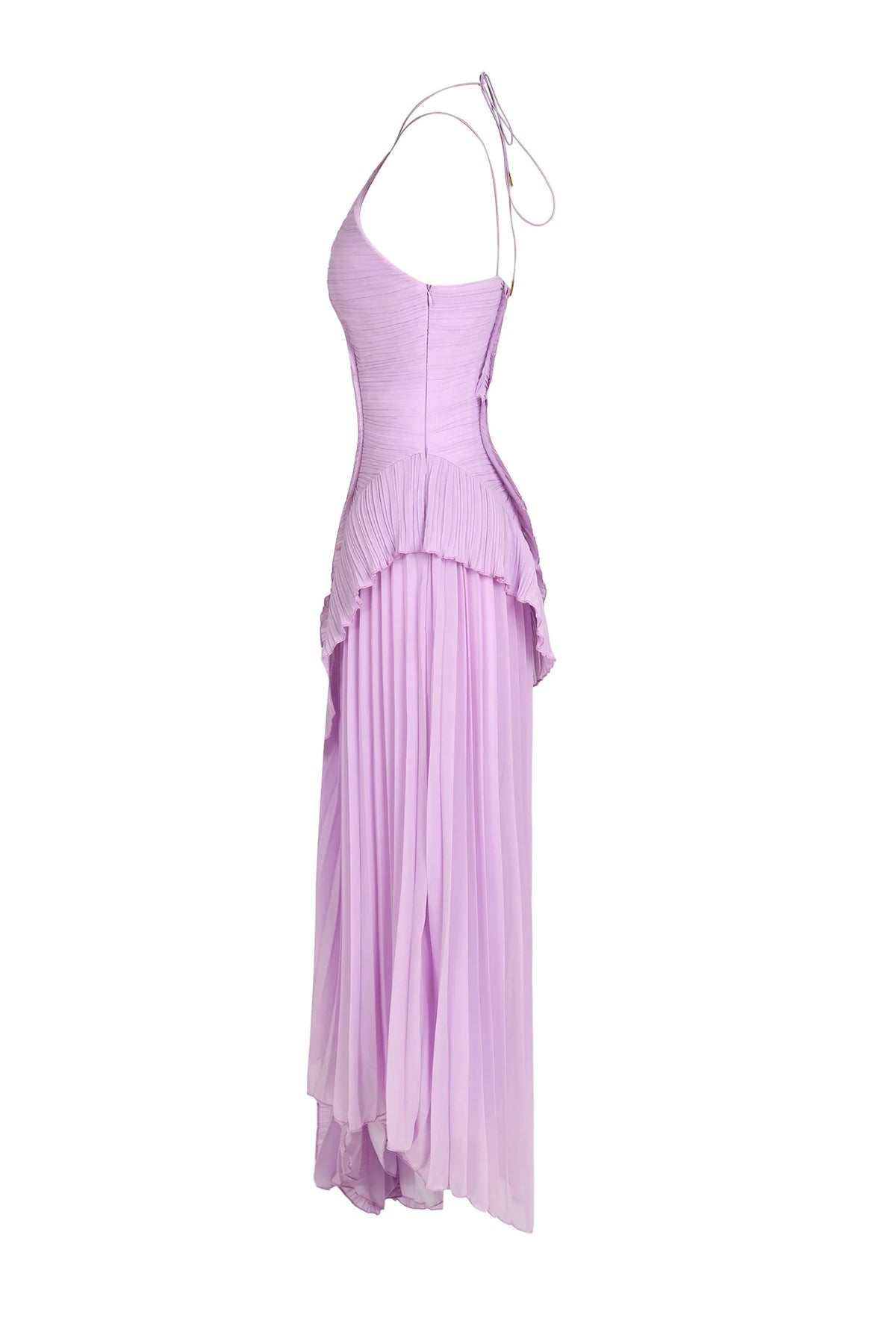 Women's Pleated Ruffle Maxi Dress for Weddings & Events