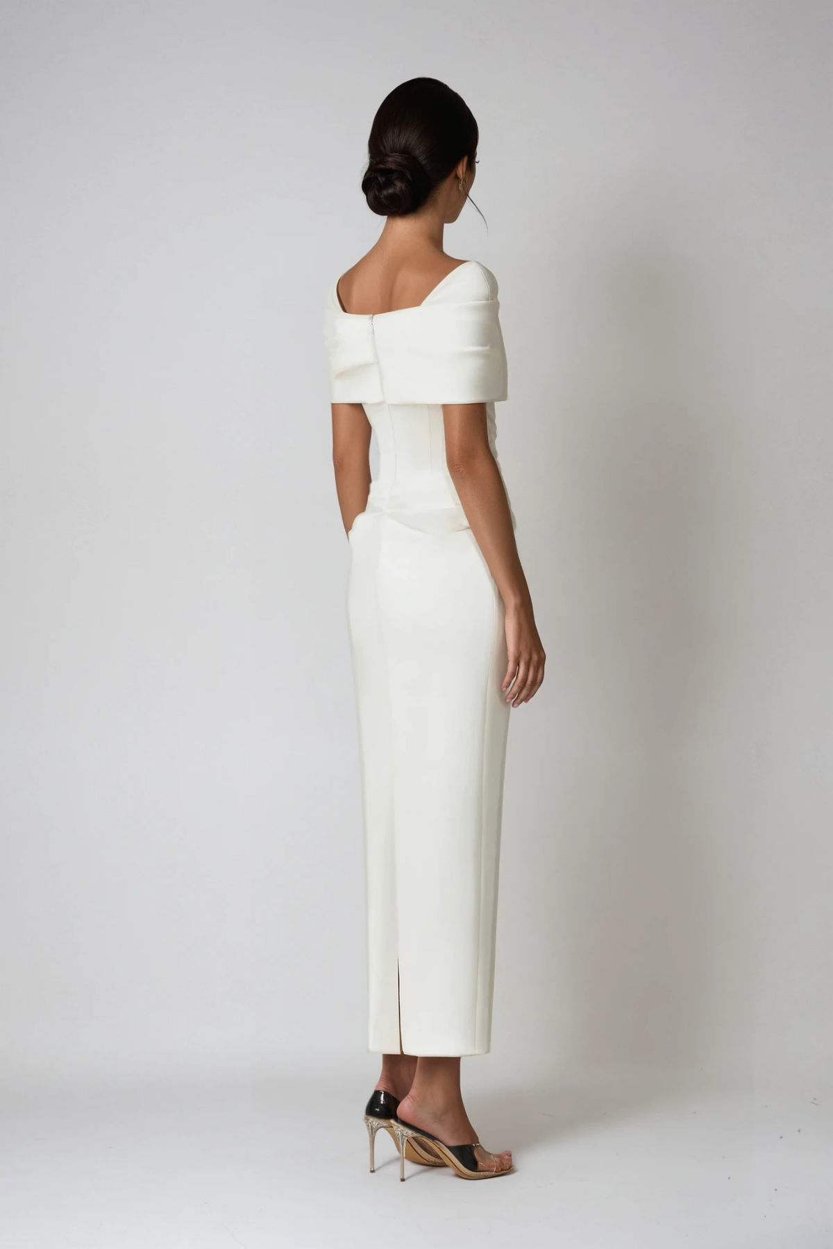 Women's Maxi Dress Off-Shoulder Ruched Elegant Evening