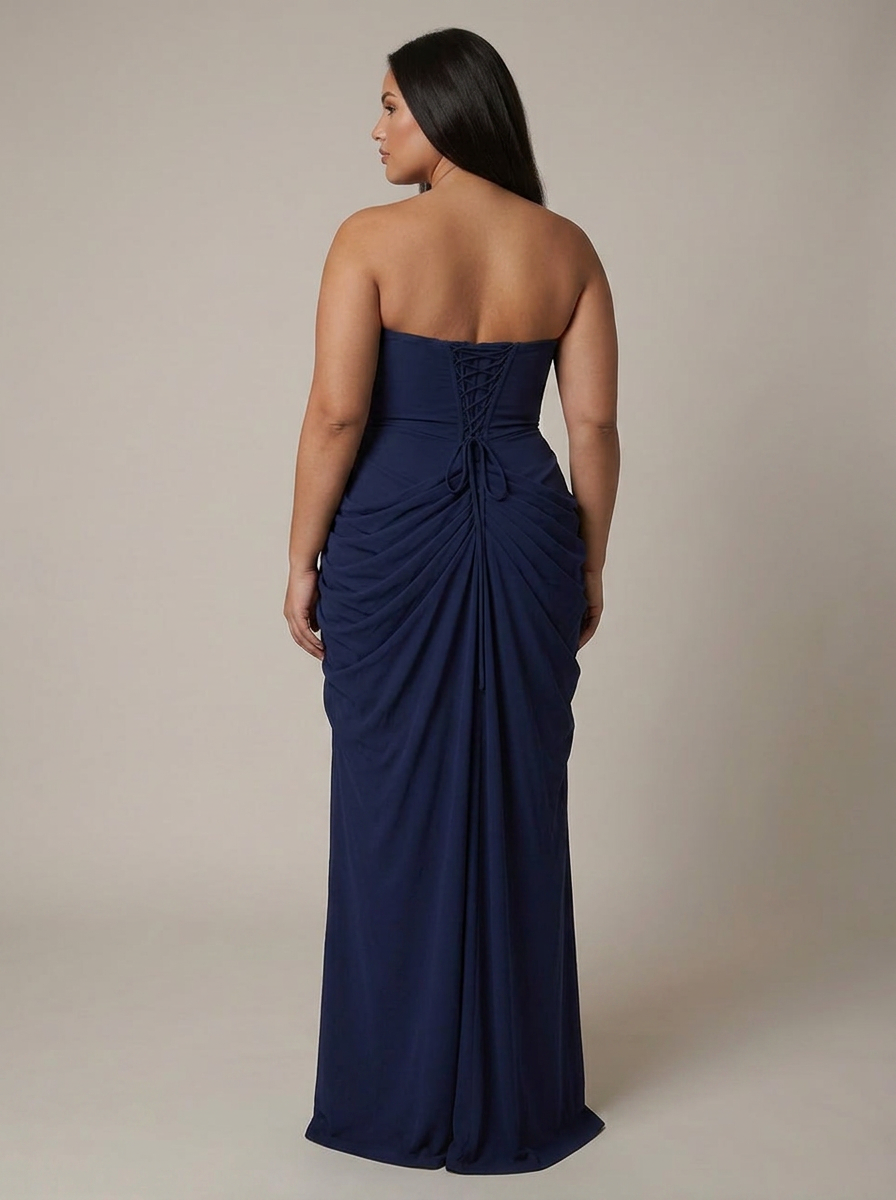 Maxi Dress for Women with Corset Bodice & Thigh Split