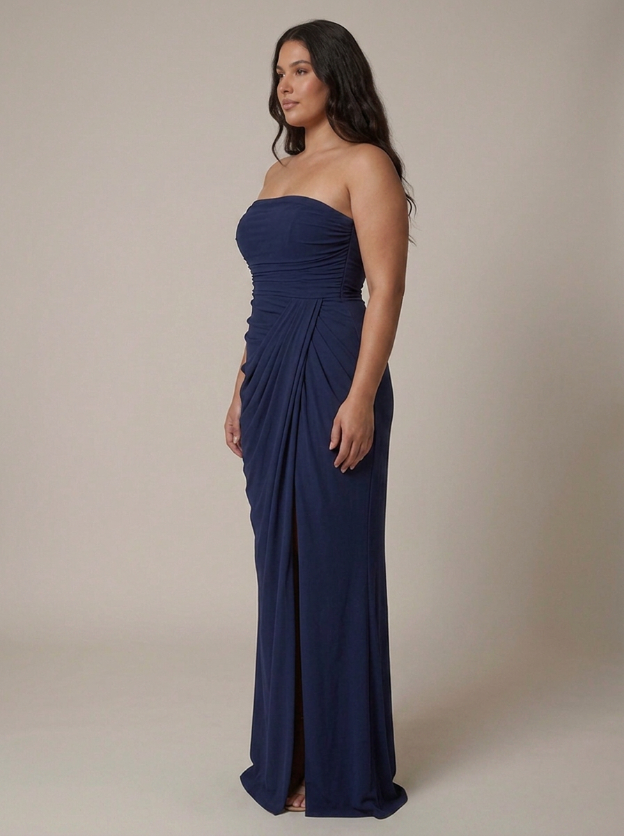 Maxi Dress for Women with Corset Bodice & Thigh Split