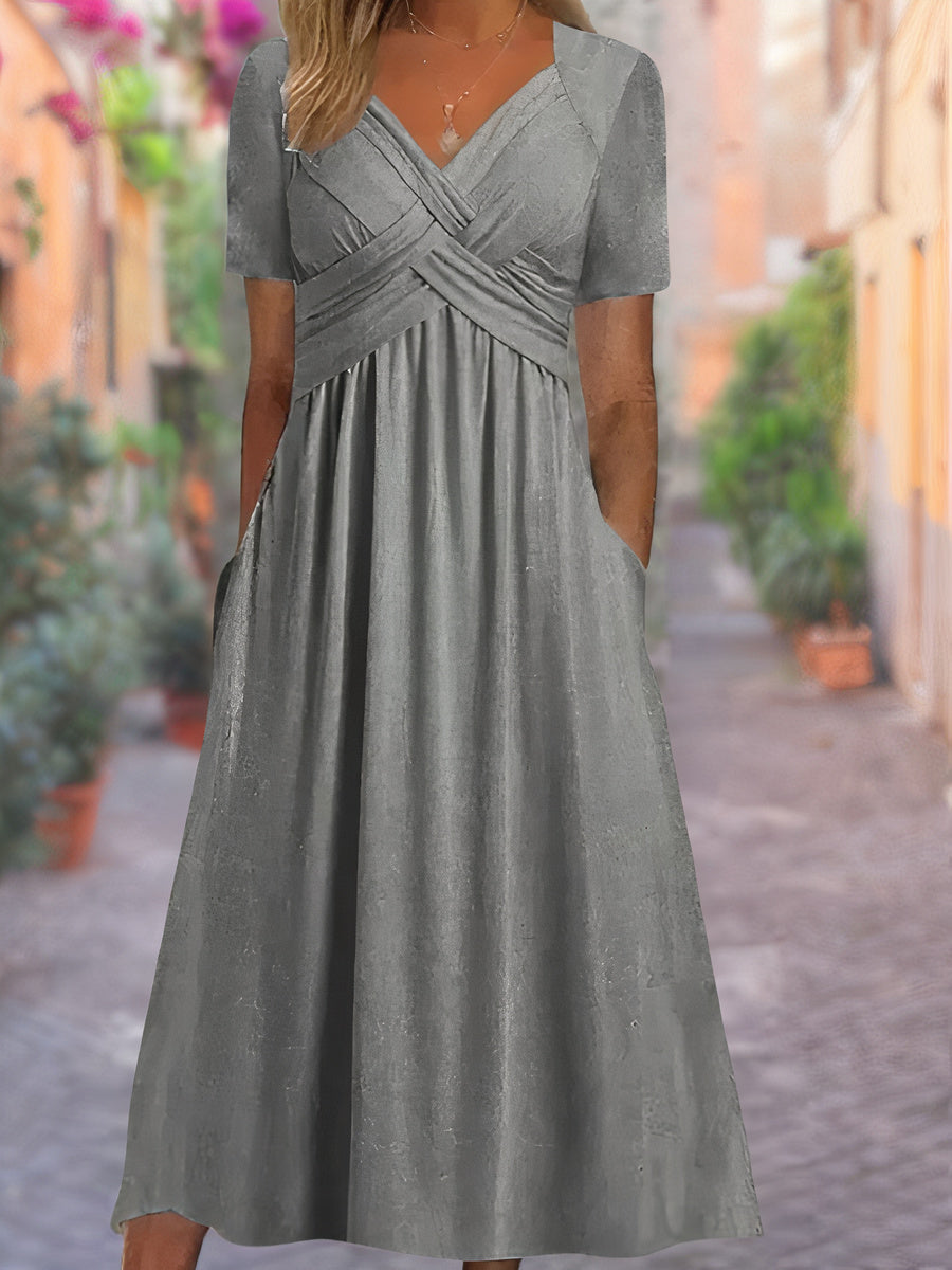 Dress for Women | V-Neck Breathable Tummy-Covering