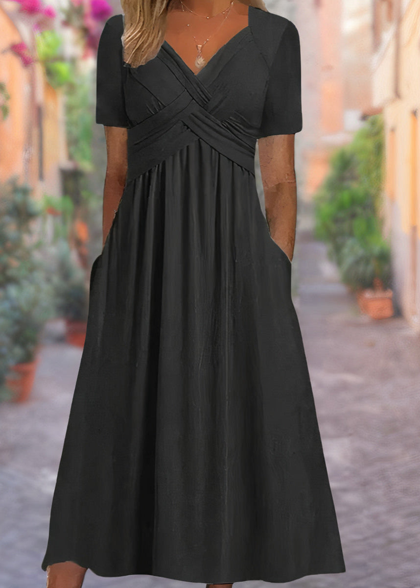 Dress for Women | V-Neck Breathable Tummy-Covering