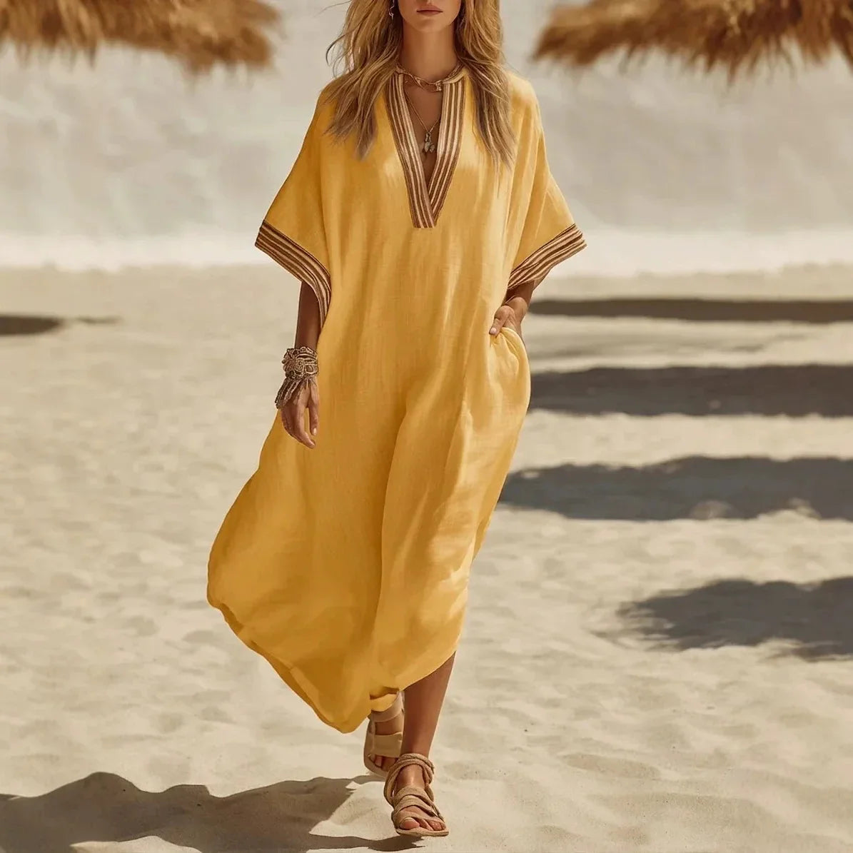 Maxi Dress Women Lightweight Breathable Flowy Summer