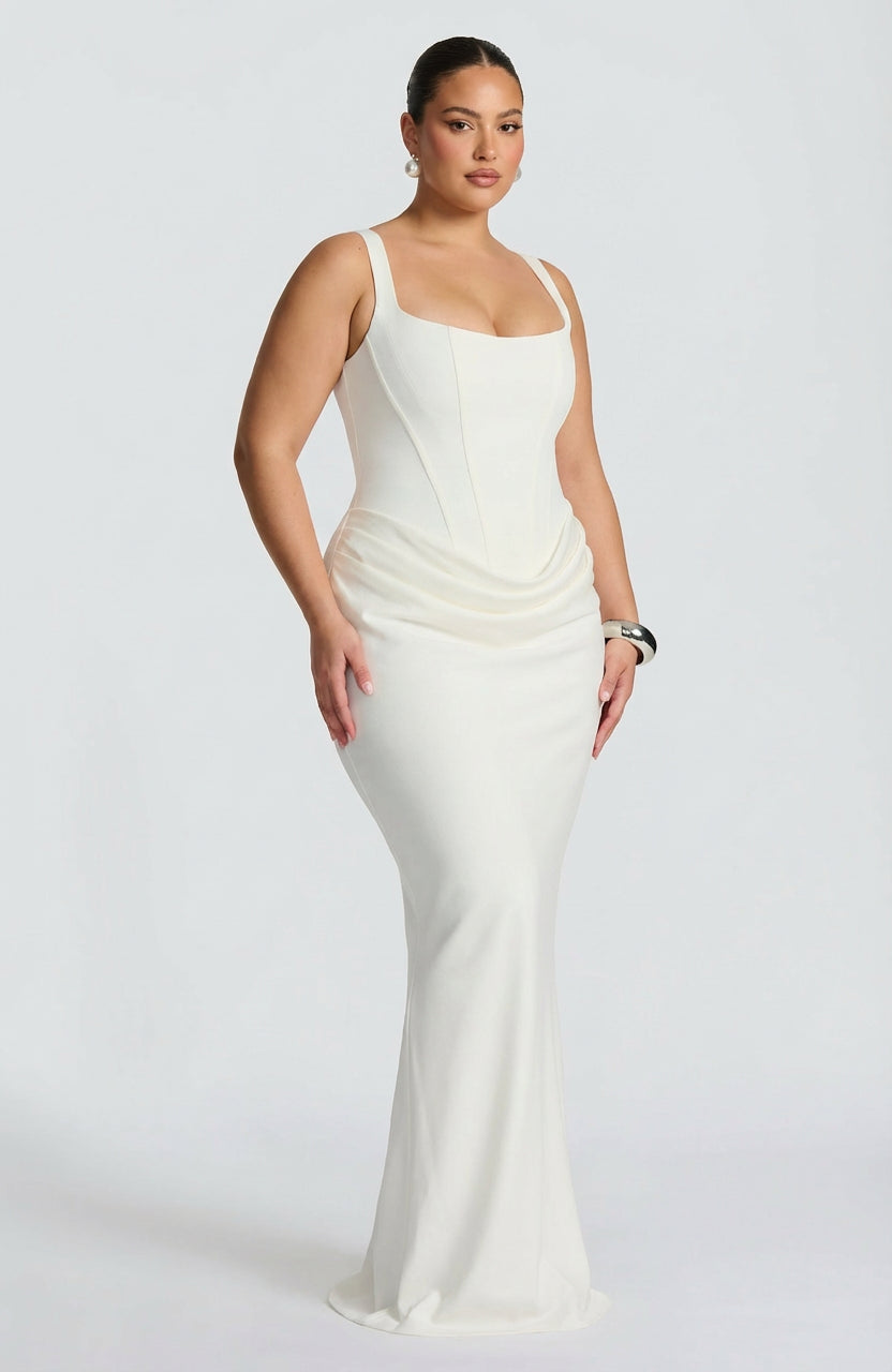 Maxi Dress for Women Square Neck Elegant Flowy