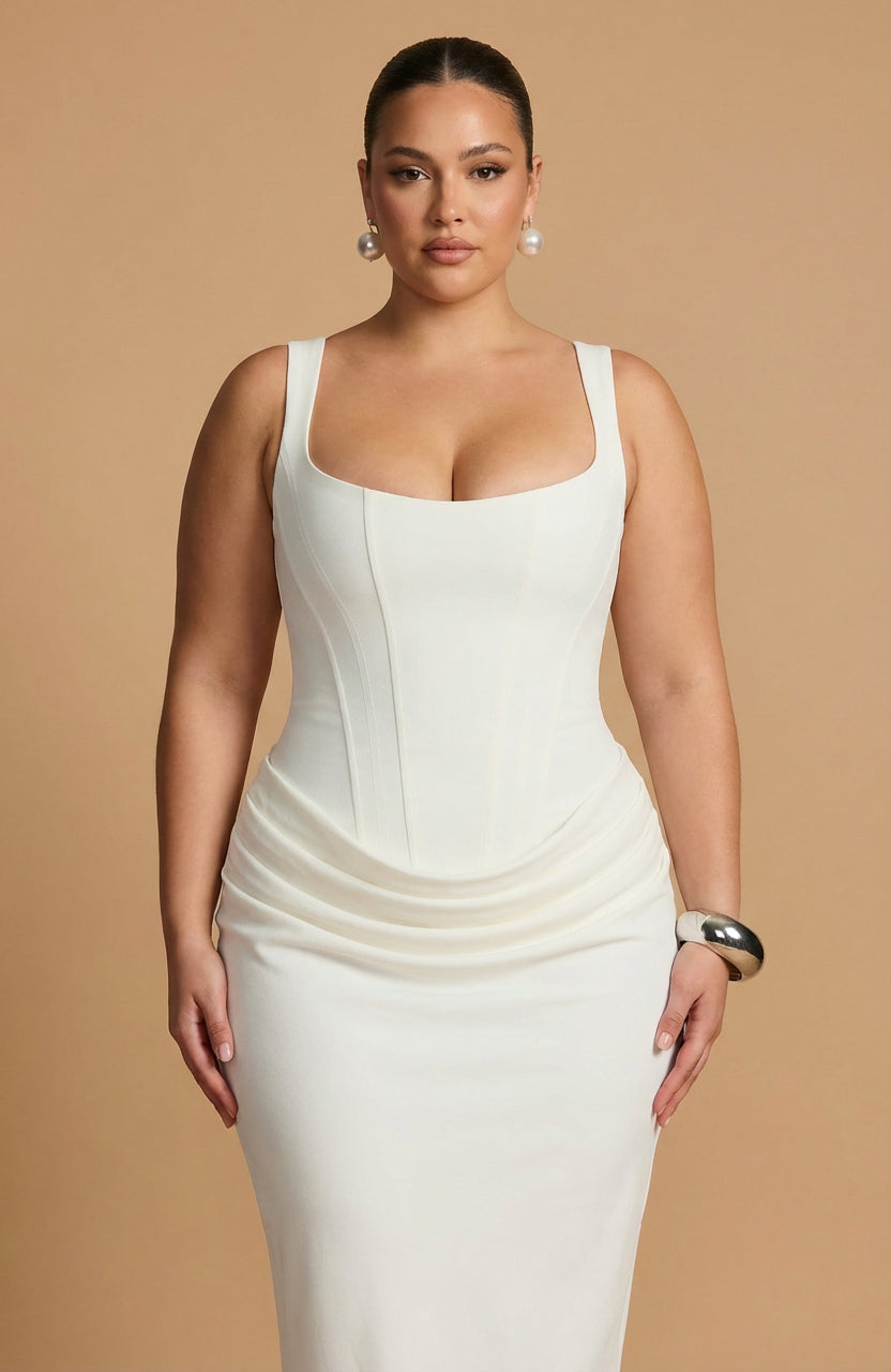Maxi Dress for Women Square Neck Elegant Flowy