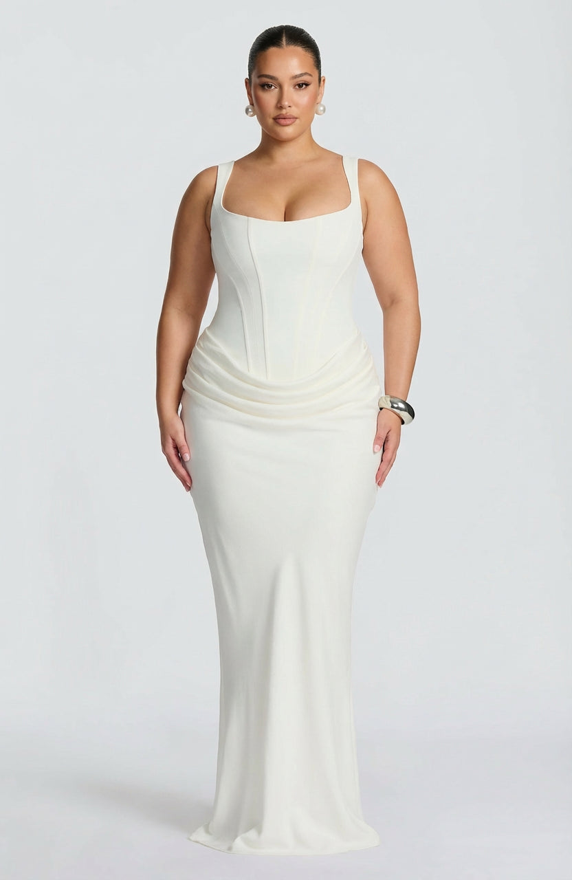 Maxi Dress for Women Square Neck Elegant Flowy