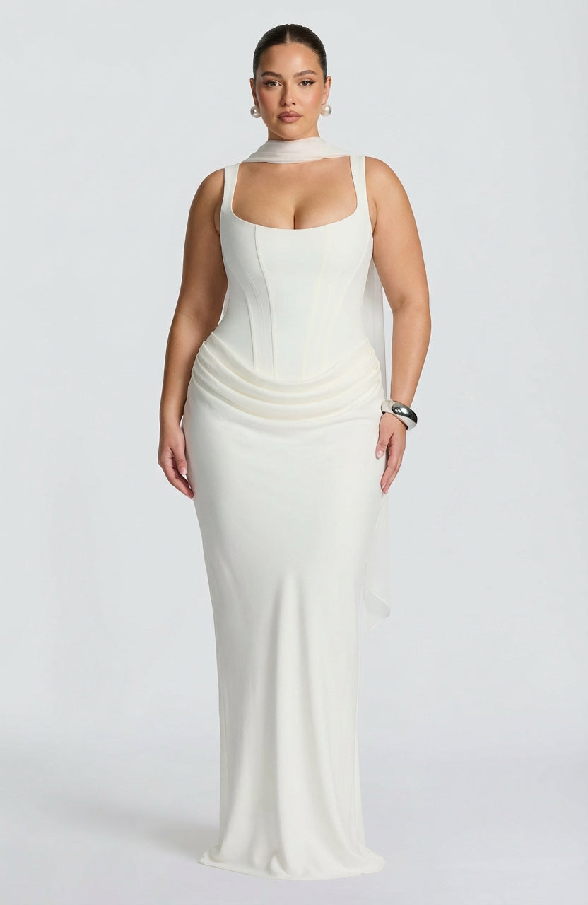 Maxi Dress for Women Square Neck Elegant Flowy