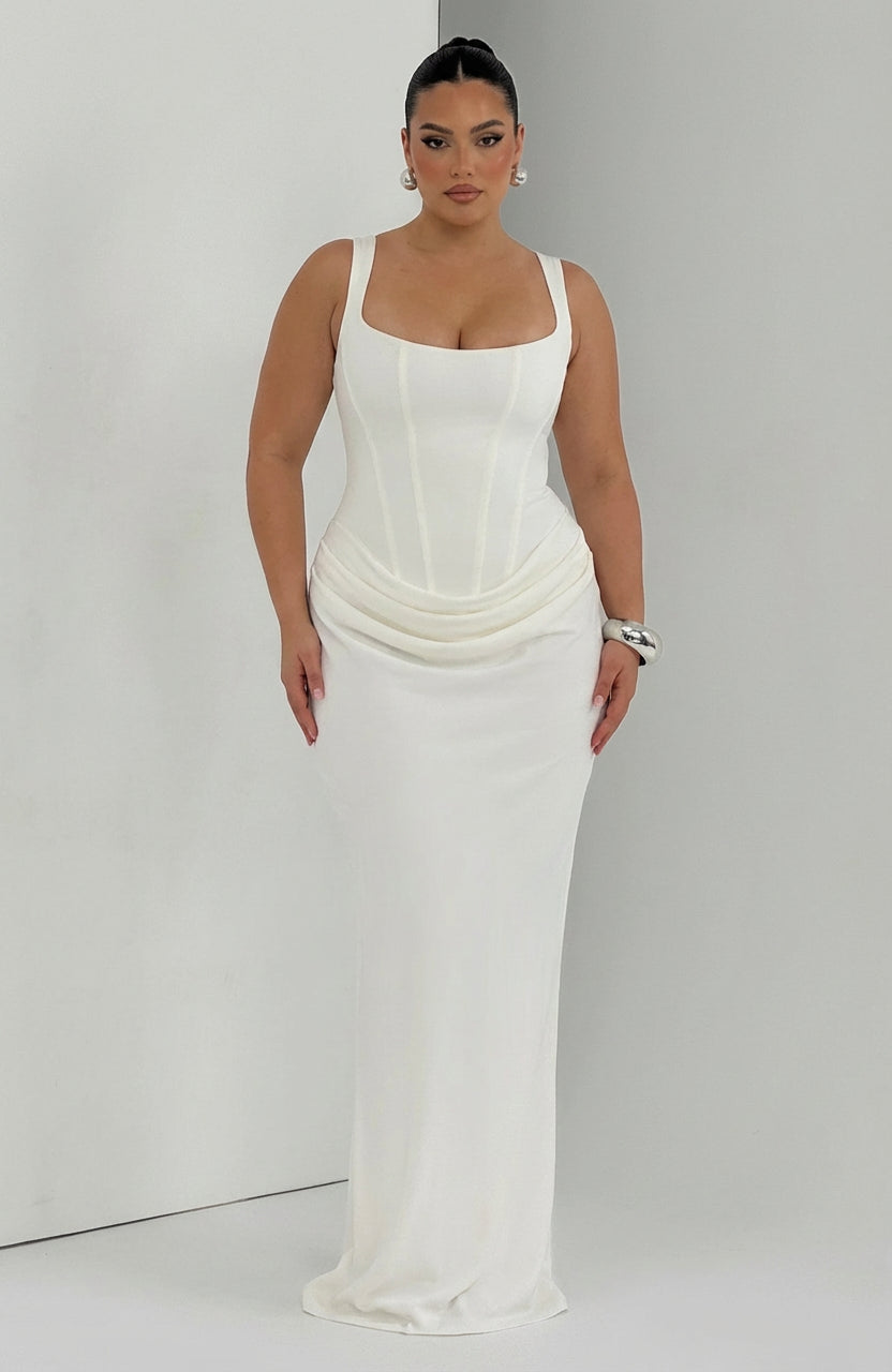Maxi Dress for Women Square Neck Elegant Flowy