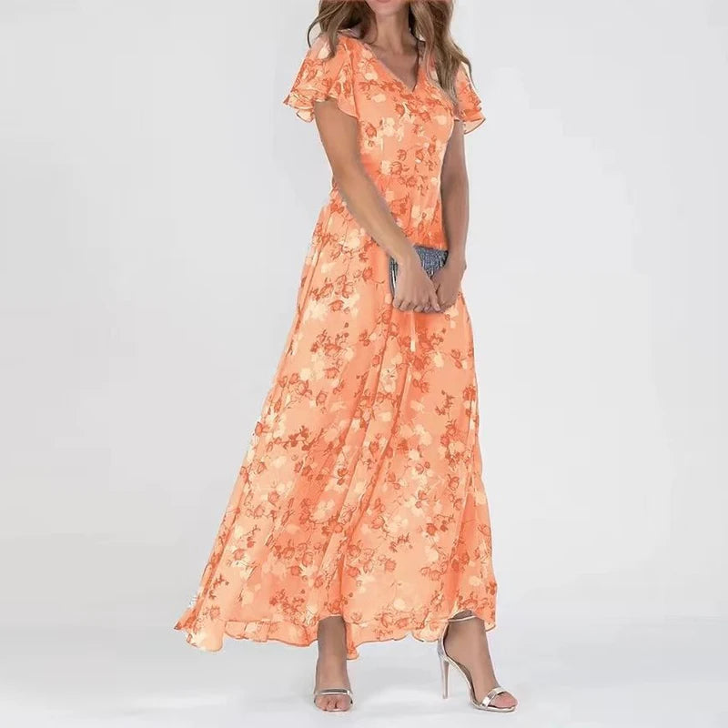 Maxi Dress for Women Flattering Fit Breathable Fabric