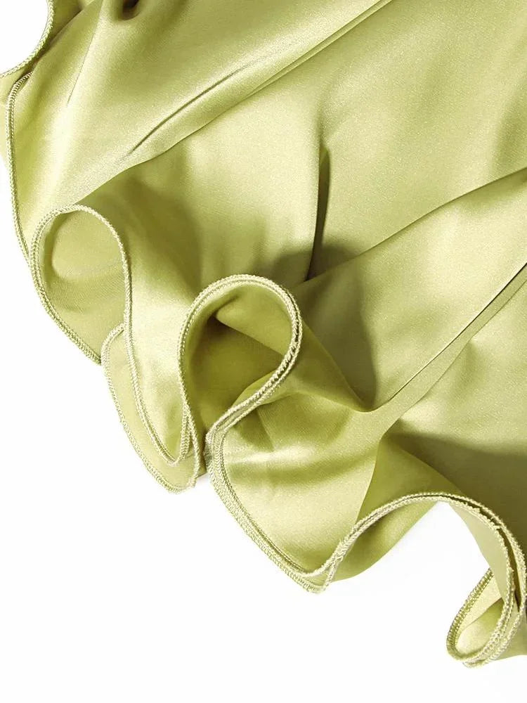 Mini Dress Women's Evening Party Flowy Chain Detail